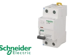 Schneider Electric Interrupteur Et Disjoncteur Différentiel-Interrupteur différentiel modulaire bipolaire Schneider Acti9 iID 63A / 300mA type AC