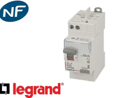 Legrand Interrupteur différentiel 2P 40A 30mA Type AC DX