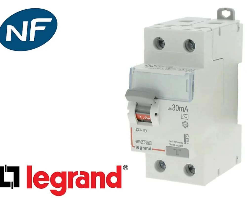 Legrand Interrupteur différentiel 2P 63A 30mA Type HPI DX