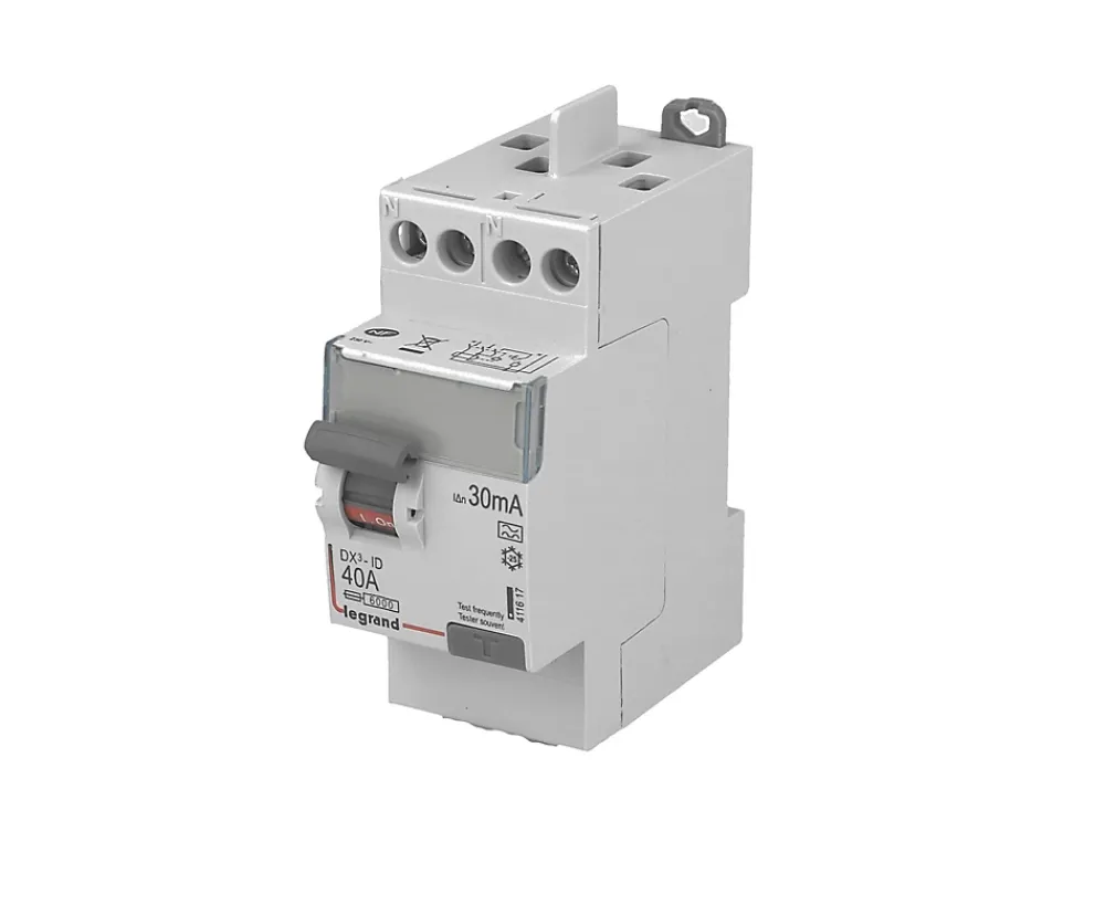 Legrand Interrupteur Et Disjoncteur Différentiel-Interrupteur différentiel 2P 40A 30mA Type AC DX à vis