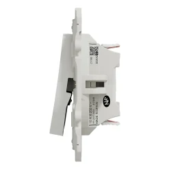 Schneider Electric Interrupteur double va-et-vient connexion rapide à vis  Odace blanc