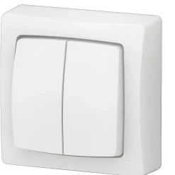 Legrand Interrupteur double va-et-vient blanc complet