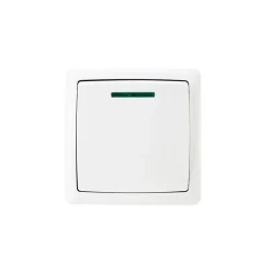 Jacobsen Interrupteur lumineux monobloc en saillie Sigurd blanc complet