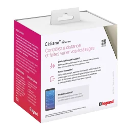 Legrand Interrupteur Encastrable-Interrupteur à option variateur à câbler pour installation connectée Céliane with Netatmo avec plaque Métal Titane