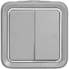 Legrand Interrupteur ou va-et-vient étanche PLEXO complet IP55 saillie gris double - - 069715