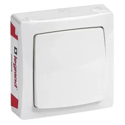 Legrand Interrupteur poussoir ASL blanc