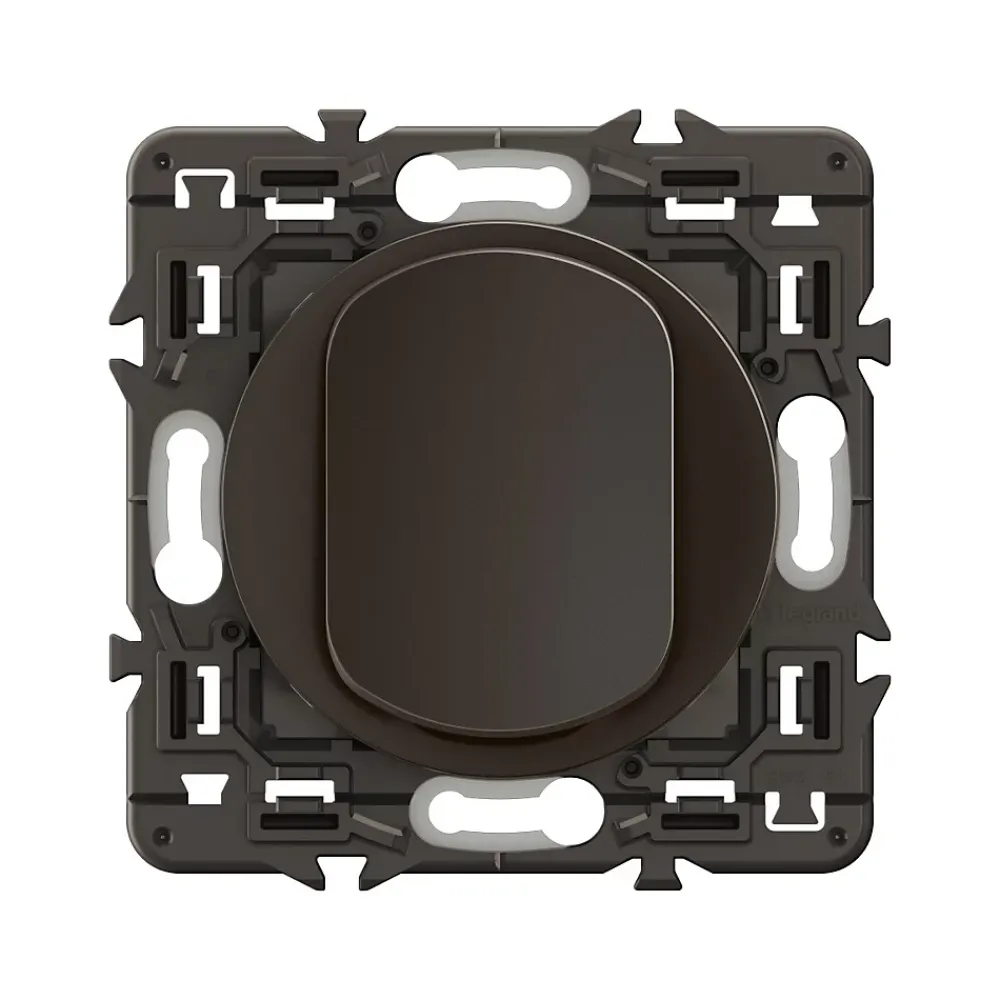 Legrand Interrupteur poussoir Céliane noir 6A