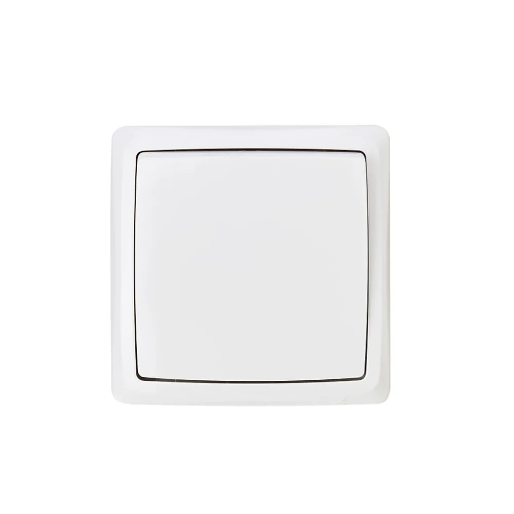 Jacobsen Interrupteur En Saillie-Interrupteur poussoir monobloc Sigurd blanc complet