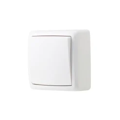 Jacobsen Interrupteur En Saillie-Interrupteur poussoir monobloc Sigurd blanc complet