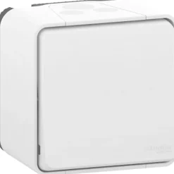 Schneider Electric Interrupteur En Saillie-Interrupteur poussoir étanche complet saillie Mureva Styl blanc
