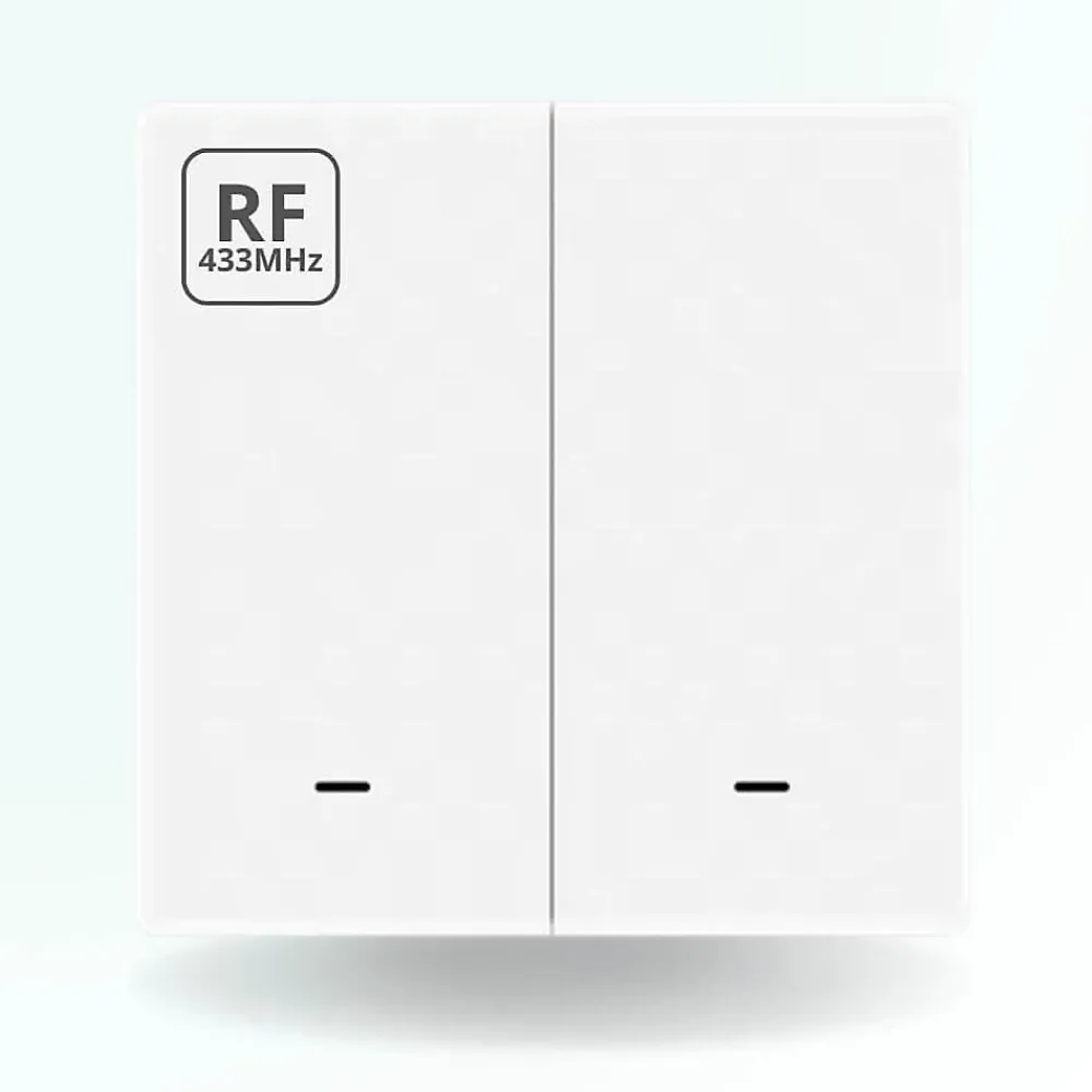 Zengo Commande De L'Éclairage-Interrupteur sans fil rf 433 - 2 boutons