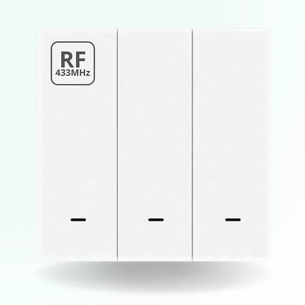 Zengo Commande De L'Éclairage-Interrupteur sans fil rf 433 - 3 boutons