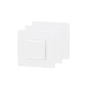 Interrupteur va-et-vient blanc complet, lot de 3
