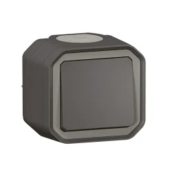 Legrand Interrupteur va-et-vient complet saillie Plexo anthracite