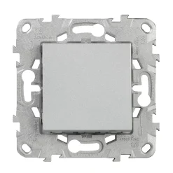 Schneider Electric Interrupteur va-et-vient connexion rapide 10A Unica Déco aluminium