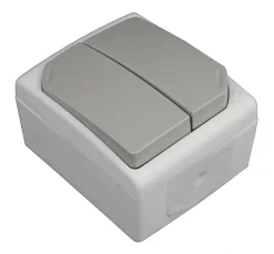Zenitech Interrupteur va-et-vient double étanche -
