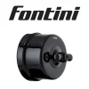 Fontini Interrupteur va-et-vient Garby Porcelaine noire, manette noire en saillie