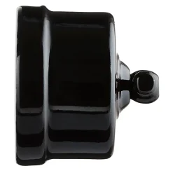 Fontini Interrupteur va-et-vient Garby Porcelaine noire, manette noire en saillie