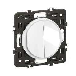Legrand Interrupteur Encastrable-Interrupteur va-et-vient + poussoir Céliane blanc