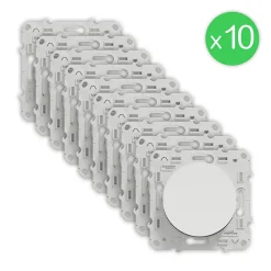 Schneider Electric Interrupteur Encastrable-Interrupteur va-et-vient Odace blanc à compléter 10 pièces