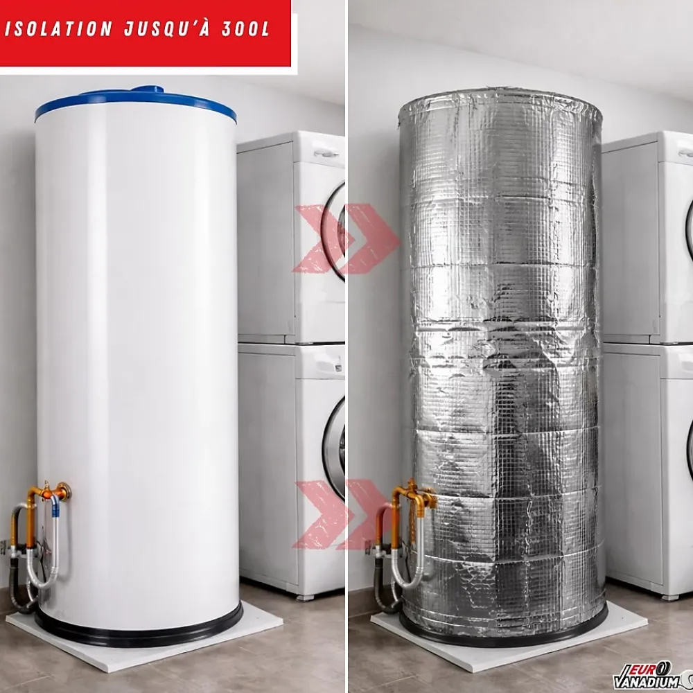 Euro Vanadium Isolant ballon d'eau chaude - 160x200 cm - Revêtement complet