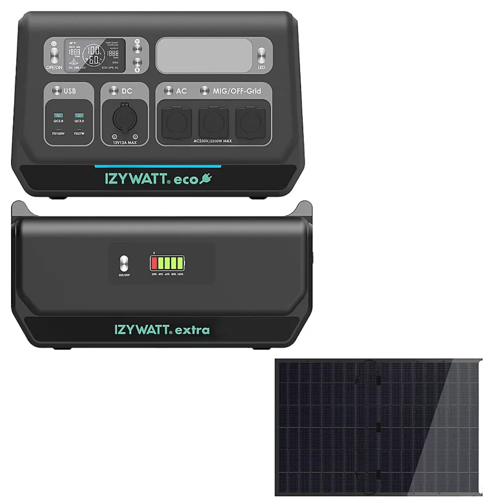 Orium IZYWATT.eco 2048Wh injection réseau + panneau solaire 440W + Izywatt.extra