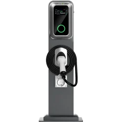 Jatrhg Borne Recharge Voiture Électrique-K1 kit de borne de recharge, 11 kW / 16 A, triphasé, avec câble type 2 de 8 m pour véhicules électriques, support inclus