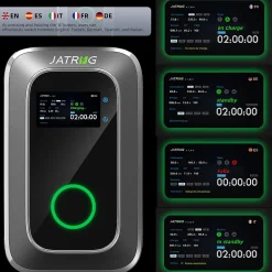 Jatrhg S1 borne de recharge IP66 pour véhicules électriques, 11 kW / 16 A, triphasé, avec câble type 2 de 8 m