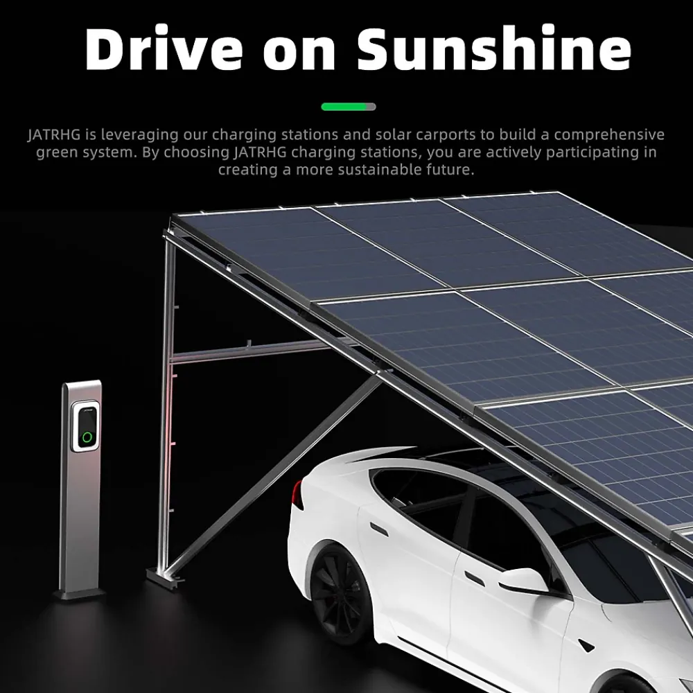 Jatrhg S1 borne de recharge IP66 pour véhicules électriques, 7,2 kW / 32 A, monophasé, avec câble type 2 de 6 m