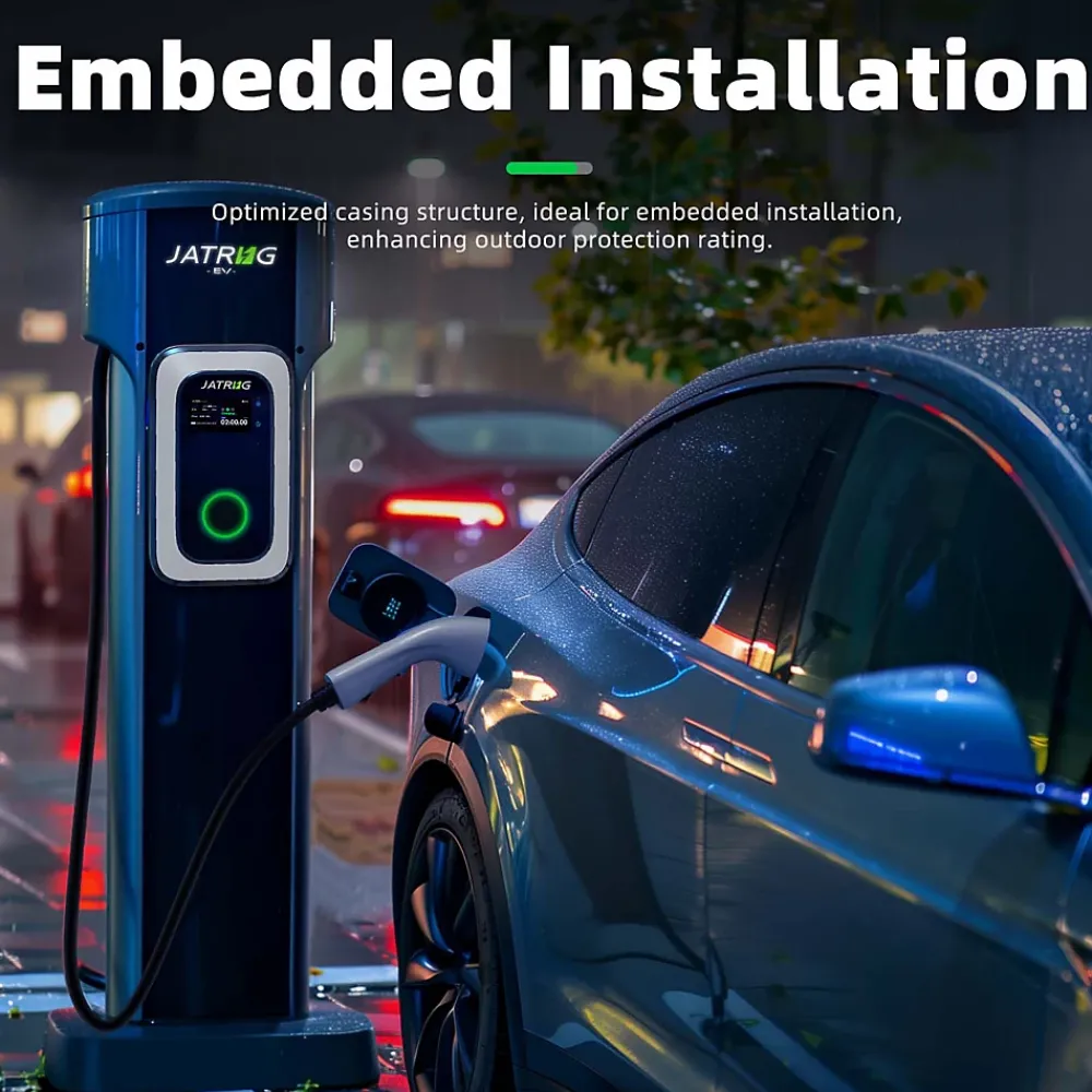 Jatrhg S1 borne de recharge IP66 pour véhicules électriques, 7,2 kW / 32 A, monophasé, avec câble type 2 de 6 m