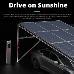 Jatrhg S1 borne de recharge IP66 pour véhicules électriques, 11 kW / 16 A, triphasé, avec câble type 2 de 12 m
