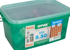 Spax France Vis Pour Terrasse-Jeu de vis pour terrasse Spax 5x50mm - 550 pièces