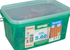 Spax France Vis Pour Terrasse-Jeu de vis pour terrasse Spax 5x60mm - 500 pièces
