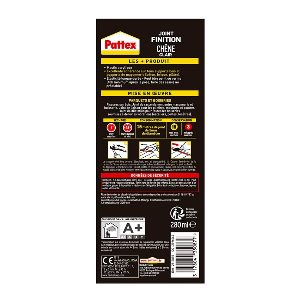 Pattex Joint de finition 280ml