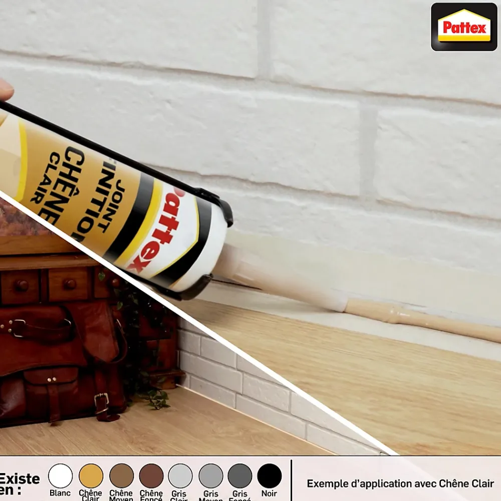 Pattex Mastic, Cartouche Joint Et Silicone-Joint de finition gris clair 280ml
