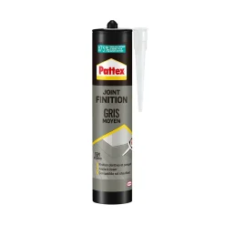 Pattex Mastic, Cartouche Joint Et Silicone-Joint de finition gris moyen 280ml