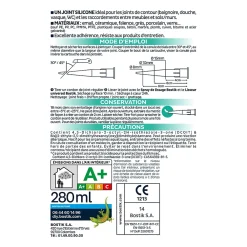 Bostik Joint Parfait sanitaire blanc 280ml