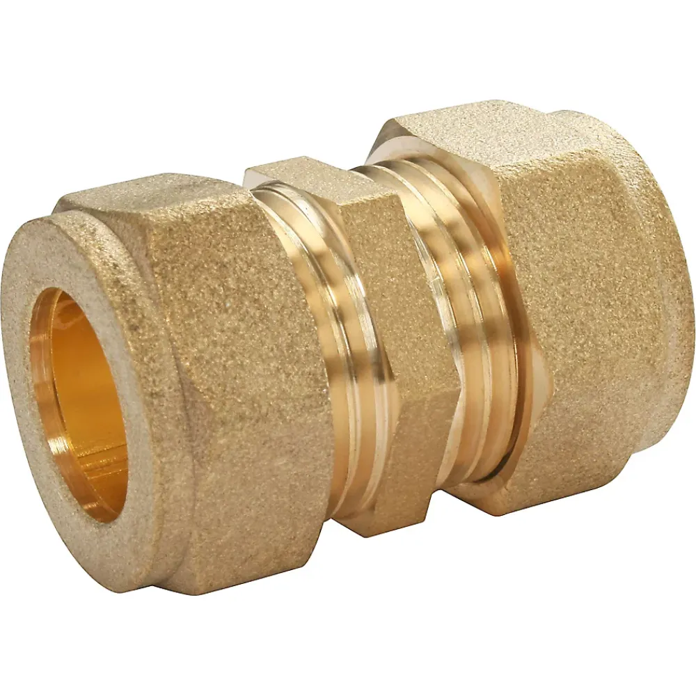 Somatherm for you Tube Et Raccord Cuivre-Jonction égal bicône à bague laiton pour tube cuivre Ø14