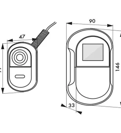 Thirard Judas connecté Wifi écran LCD visiophone caméra pour porte d'entrée
