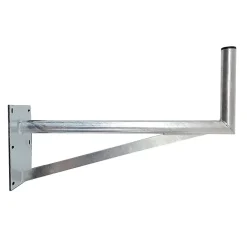 Hdsat JUMBO80 Bras Coudé Grand Déport 80 cm Diamètre 50 mm Fixation Antenne Parabole Satellite Mur Toit