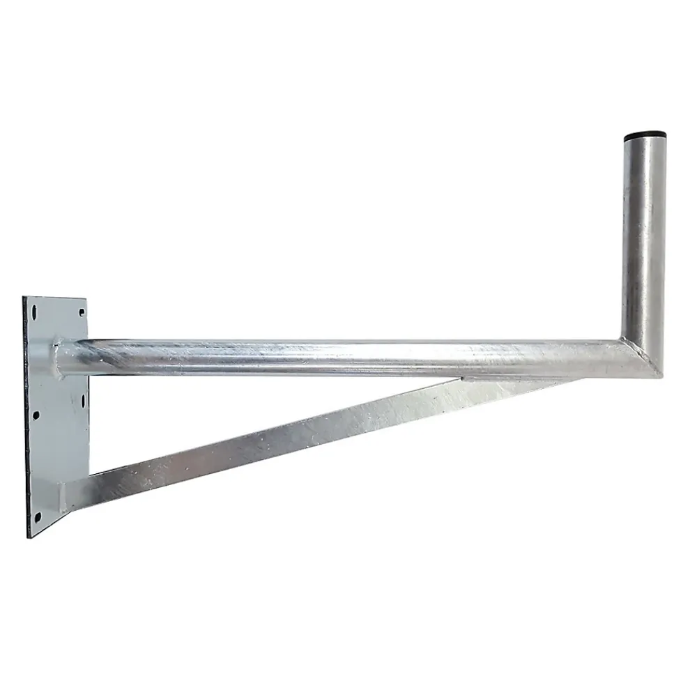 Hdsat JUMBO80 Bras Coudé Grand Déport 80 cm Diamètre 50 mm Fixation Antenne Parabole Satellite Mur Toit