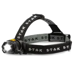 Stak Lampe Torche-KAIZER: lampe frontale rechargeable 10W 900 lumens, avec zoom