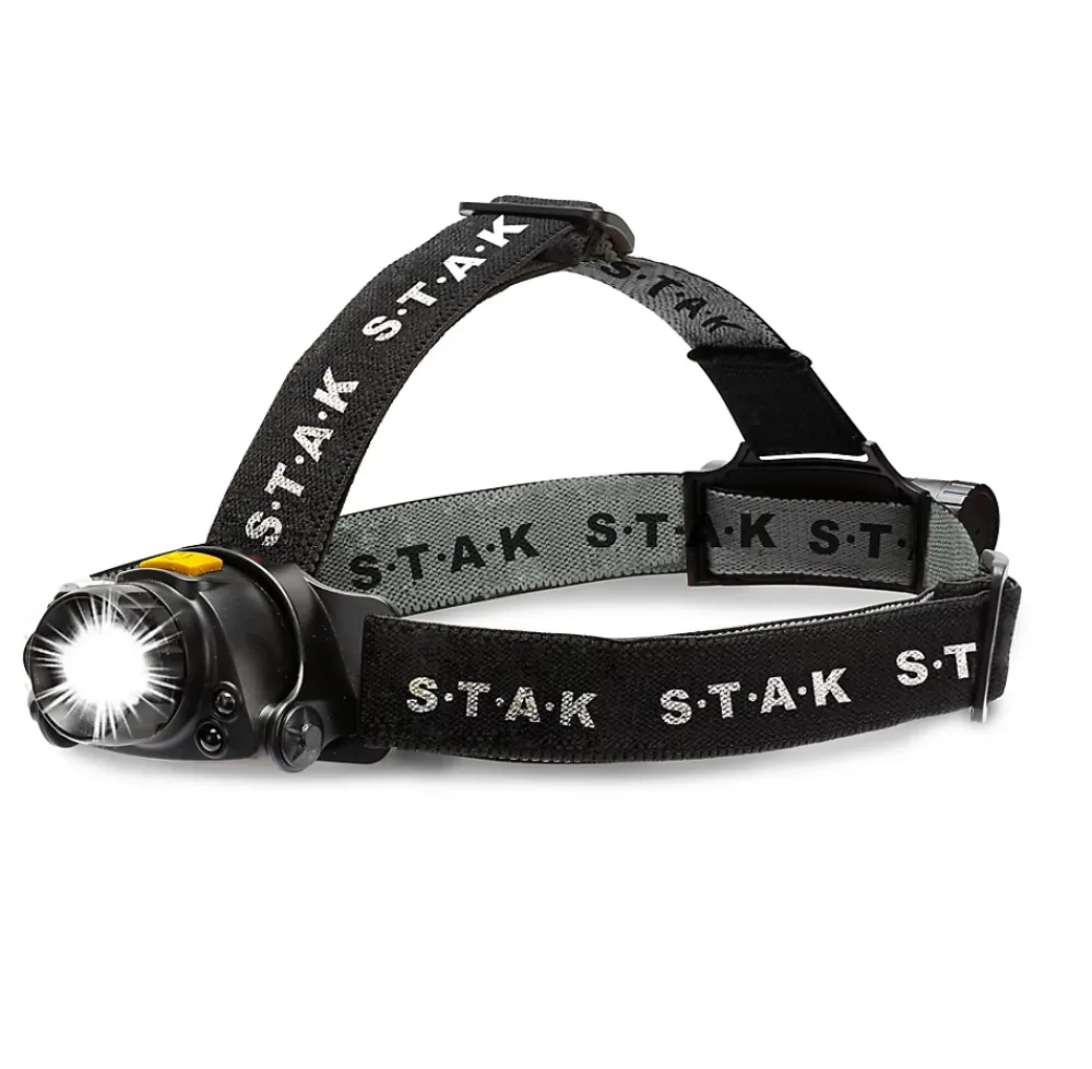 Stak Lampe Torche-KAIZER: lampe frontale rechargeable 10W 900 lumens, avec zoom