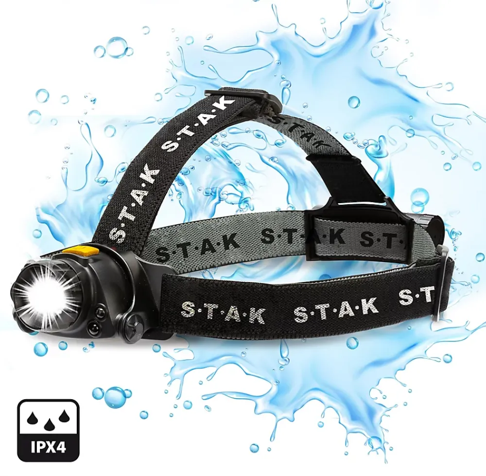 Stak Lampe Torche-KAIZER: lampe frontale rechargeable 10W 900 lumens, avec zoom