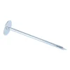 Homme Vis Express Clou À Tête D'Homme-Kg de pointes Embase collerette RONDE Diamètre de tête: 20 Acier zingué 3.5X70 - 1 pièce