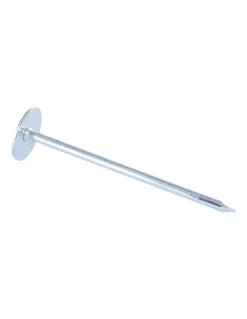 Homme Vis Express Clou À Tête D'Homme-Kg de pointes Embase collerette RONDE Diamètre de tête: 20 Acier zingué 3.5X70 - 1 pièce
