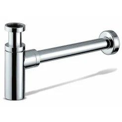 Kibath Siphon rond MIN, finition chrome poli, en laiton