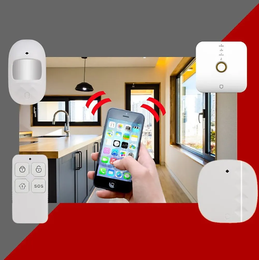 Lifebox Alarme Sans Fil-Kit alarme de maison gsm et wifi kit senior
