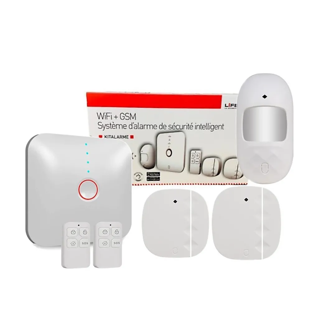 Lifebox Alarme Sans Fil-Kit alarme gsm et wifi home
