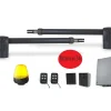 Proteco KIT- Automatisme de portail a battants - moteur 24V - AVEC batt. secours - systeme a verins - 250Kg - MYASTER 24 by - 1502